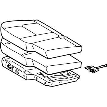 Toyota 71410-0C050-B2 Cushion Assembly, Front Sea