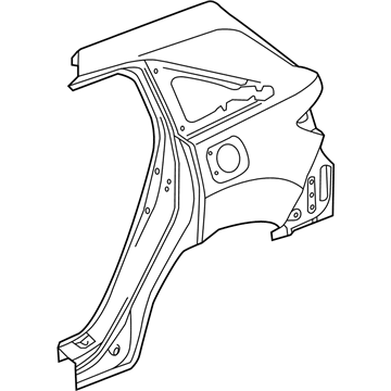 Acura 04646-TX4-A60ZZ Panel Set, Left Rear (Outer) (Dot)
