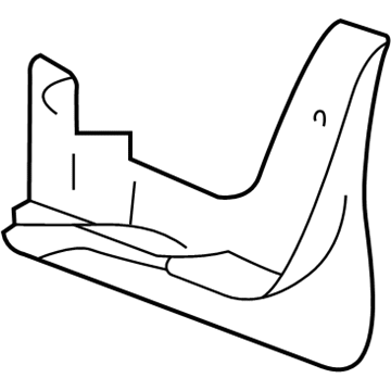 Hyundai 86831-39000 Front Wheel Mud Guard Assembly, Left