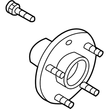 Infiniti 40202-24U00 Road Wheel Hub Assembly, Front