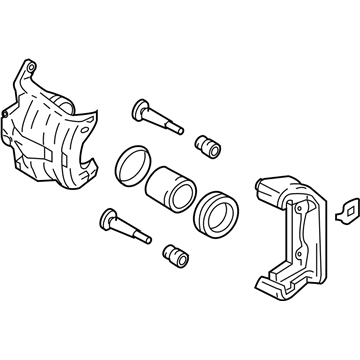 Infiniti 41001-CM40A CALIPER Assembly-Front RH, W/O Pads Or SHIMS