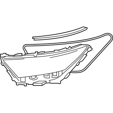 Toyota 8110A-42A30 Lens Sub-Assembly, HEADL