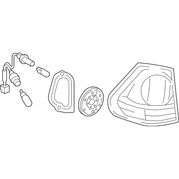 Lexus 81560-0E010 Lamp Assy, Rear Combination, LH