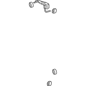 Lexus 17508-38150 Bracket Sub-Assembly, Exhaust Pipe