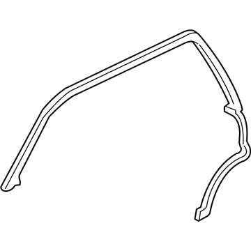 GM 15131623 Weatherstrip Asm-Front & Rear Side Door Upper Auxiliary