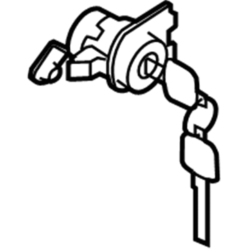 Nissan H0601-3WC0A Cylinder Set-Door Lock, LH