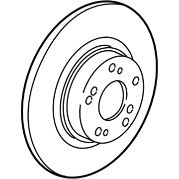 Honda 42510-S2A-000 Disk, Rear Brake (16")