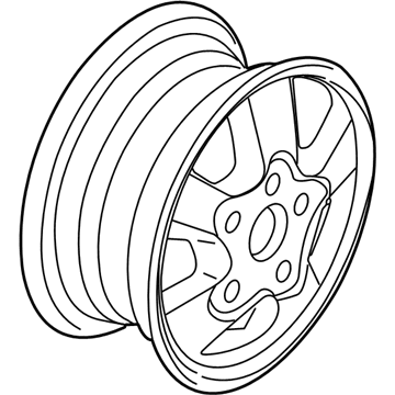 GM 9594407 Wheel Asm-17X9 Aluminum 50Mm Outside 120.65 Bellcrank *Machine Face