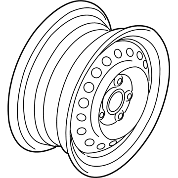 GM 9593557 Wheel Rim Assembly-16X7.5J *Black