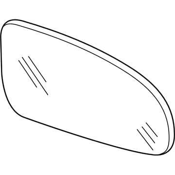 GM 96800780 Mirror, Outside Rear View (Reflector Glass Only)