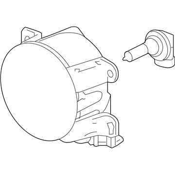 Honda 33950-TBA-A01 Light Assembly, Left Front Fog