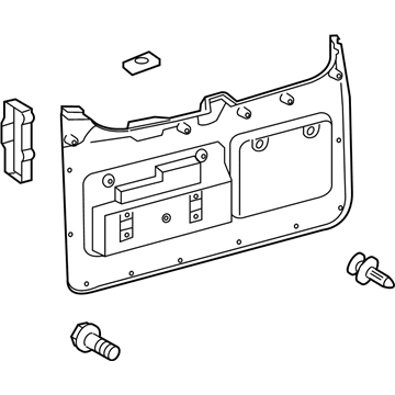 Lexus 64780-60340-E0 Panel Assembly, Back Door
