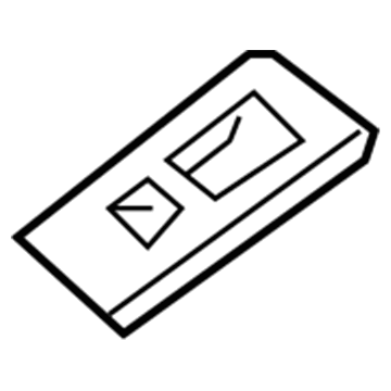 Nissan 80960-ZQ00A Finisher-Power Window Switch, Front RH