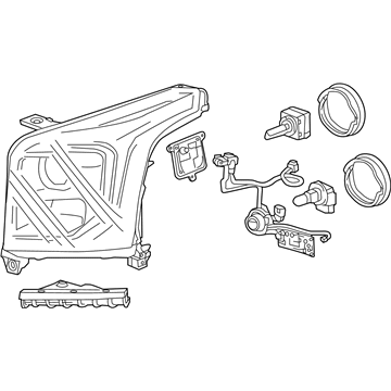 GM 84294008 Front Headlight Assembly