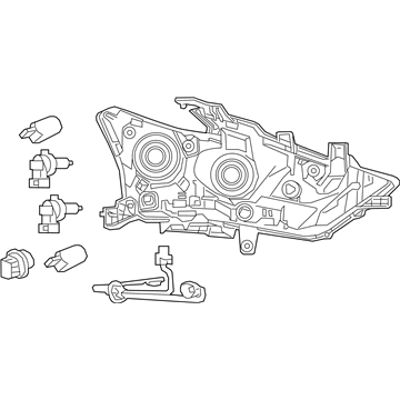Nissan 26010-4RF9B Lamp Assembly - Head, RH