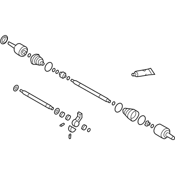 Hyundai 49500-0A460 Shaft Assembly-Drive, RH