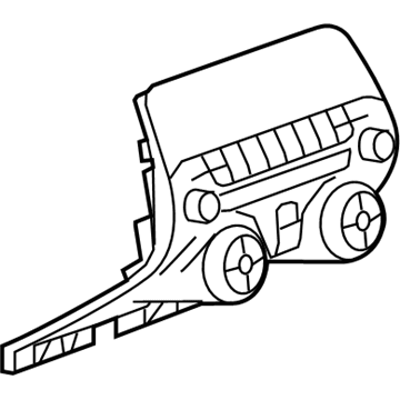 GM 20990311 Control Asm-Amplitude Modulation/Frequency Modulation Stereo Radio *Grph Slvr Mount