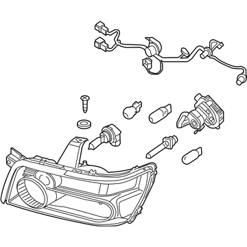 Infiniti 26010-ZC20A Right Headlight Assembly