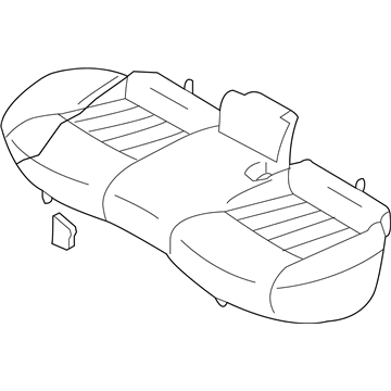 Infiniti 88300-1CA1A Cushion Assembly Rear Seat