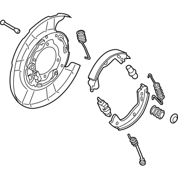 Hyundai 58250-B1000 Brake Assembly-Parking Rear, LH