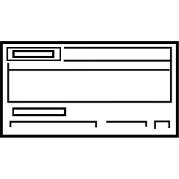 Toyota 11298-31B40 Emission Label