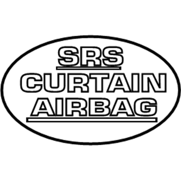 Toyota 74389-0R010-B0 Air Bag Label