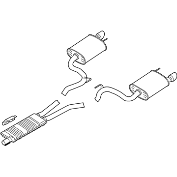 Ford JR3Z-5230-R Muffler Assembly