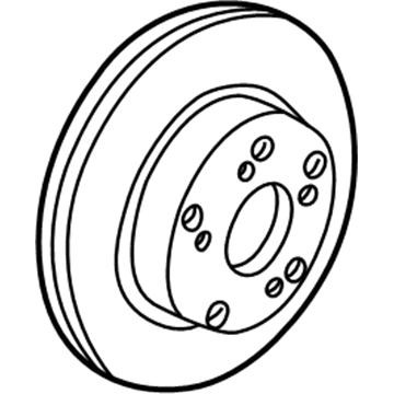 Honda 42510-SJC-A50 Disk, Rear Brake Drum (Inner)