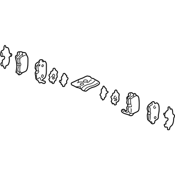 Acura 43022-TK4-A01 Rear Pad Set