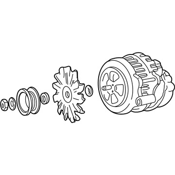 GM 19152465 GENERATOR Assembly (Remanufacture)(Delco Cs130 100 Amps)