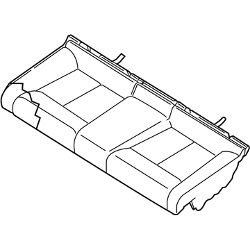 Nissan 88300-JB10B Cushion Assy-Rear Seat