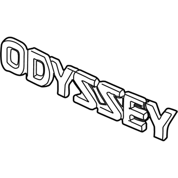 Honda 75722-S0X-A00 Emblem, Rear (Odyssey)