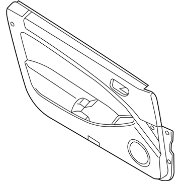 Infiniti 80901-CM40C Finisher Assy-Front Door, LH