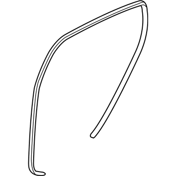 Hyundai 83110-1R000-4X Weatherstrip-Rear Door Body Side LH
