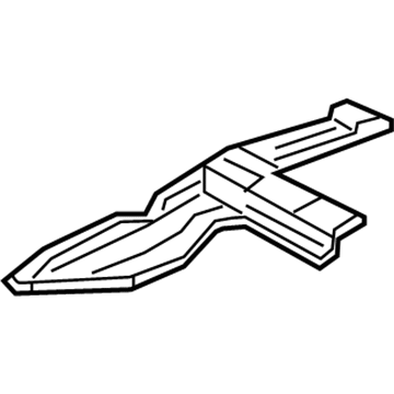 Acura 65740-TR0-A00ZZ Crossmember, Right Rear Floor (Upper)