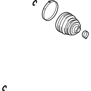 GM 89060343 Boot Kit, Front Wheel Drive Shaft Tri-Pot Joint