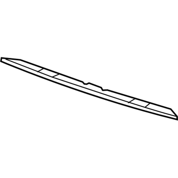 Acura 74890-TL0-G10 Garnish Assembly, Rear License