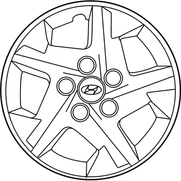 Hyundai 52970-K2000 Wheel Hub Cap Assembly