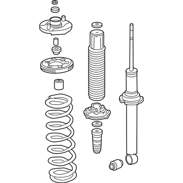 Honda 52610-SDB-A15 Shock Absorber Assembly, Rear