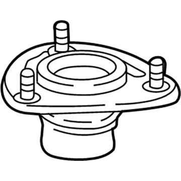 Honda 51670-T6Z-A02 Rubber, FR. Shock Absorber Mounting