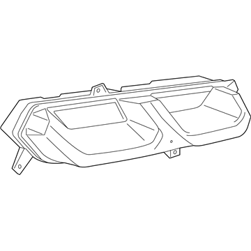 GM 84254325 LAMP, RR STOP *RED SURROUND