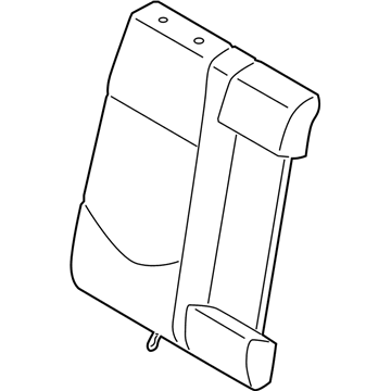 Kia 894601M310AF1 Rear Seat Back Covering Assembly Right