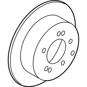 Kia 584112K350 Disc Assembly-Rear Brake