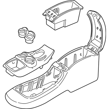 GM 15681281 Console Asm-Front Floor *Graphite