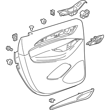 GM 84552580 Door Trim Panel