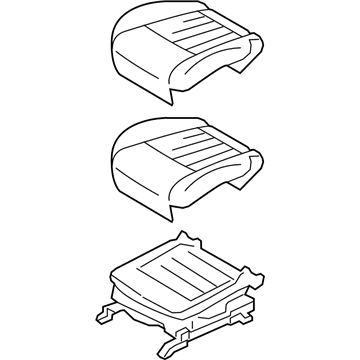 Infiniti 87350-1BC2A Cushion Assembly - Front Seat