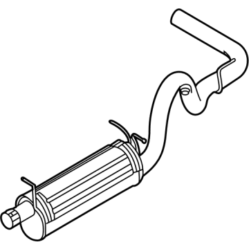 Ford 9C2Z-5230-D Muffler & Pipe