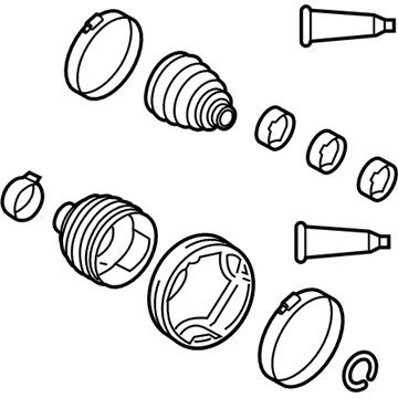 Toyota 04427-08200 Front Cv Joint Boot Kit