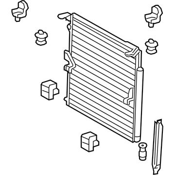 Lexus 884A0-60010 CONDENSER ASSY, SUPP