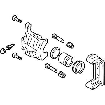 Nissan 44001-JG00A CALIPER Assembly-Rear RH, W/O Pads Or SHIMS